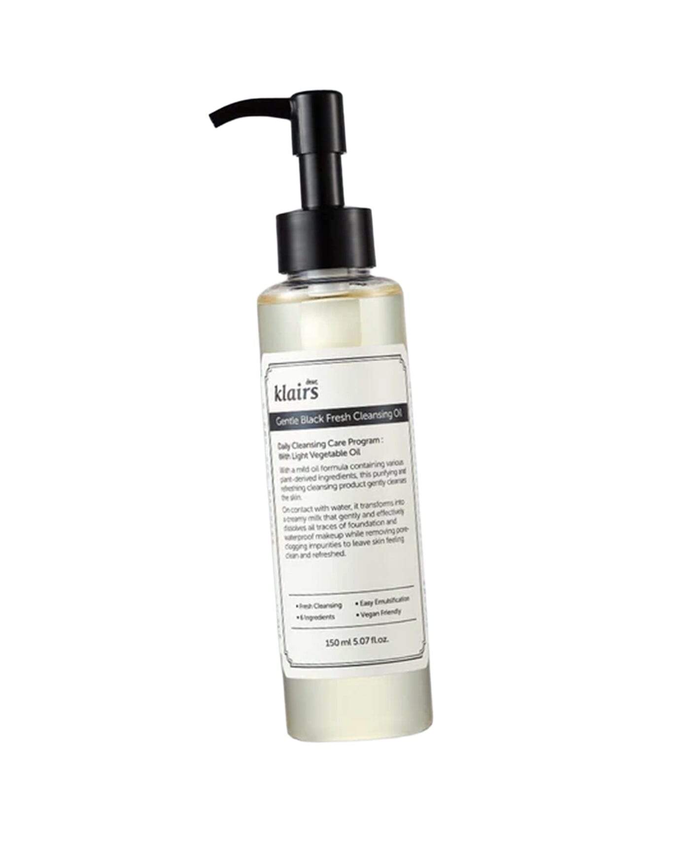Klairs Gentle Black Fresh Cleansing Oil | Soko Glam