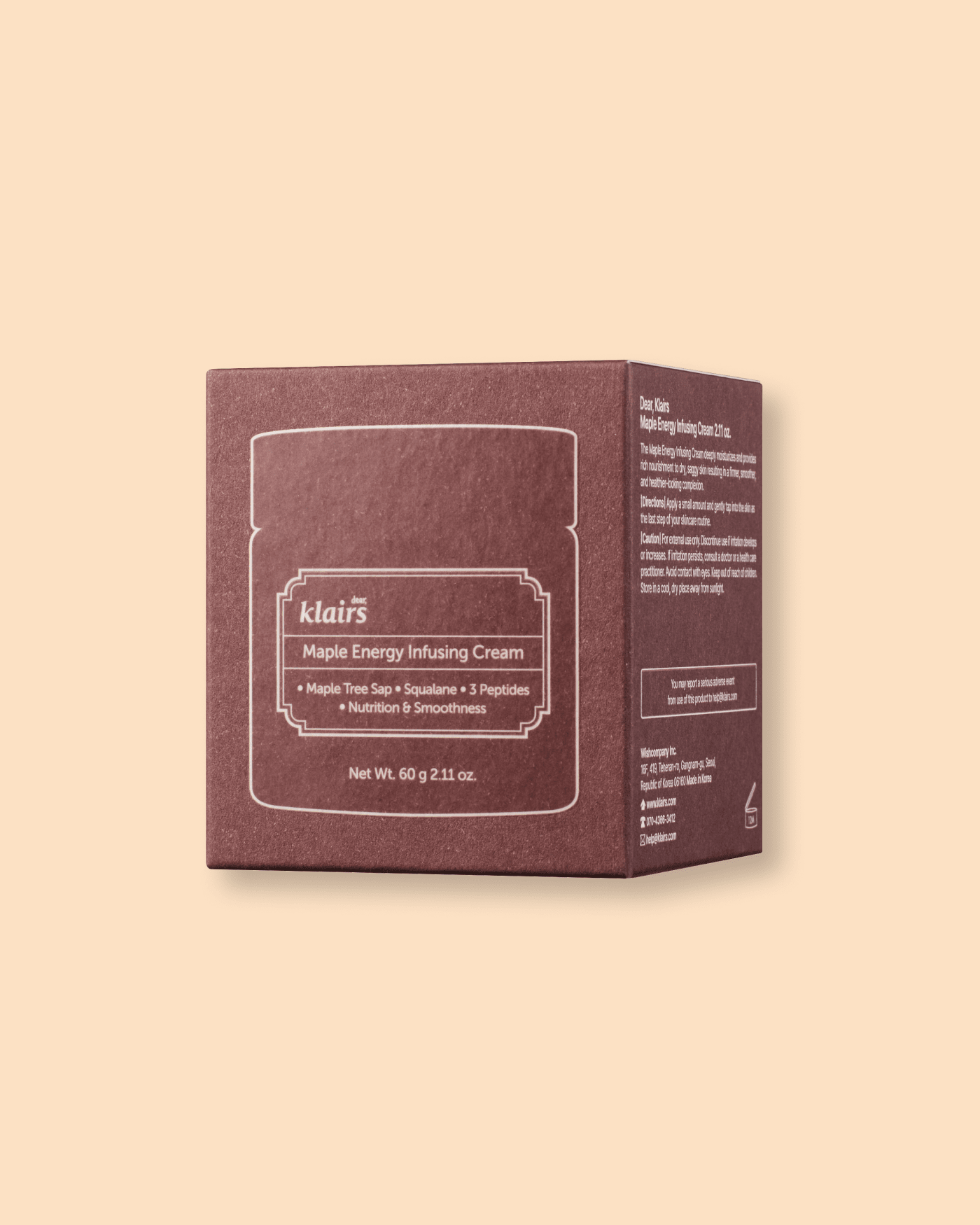 Maple Energy Infusing Cream Facial Moisturizer KLAIRS
