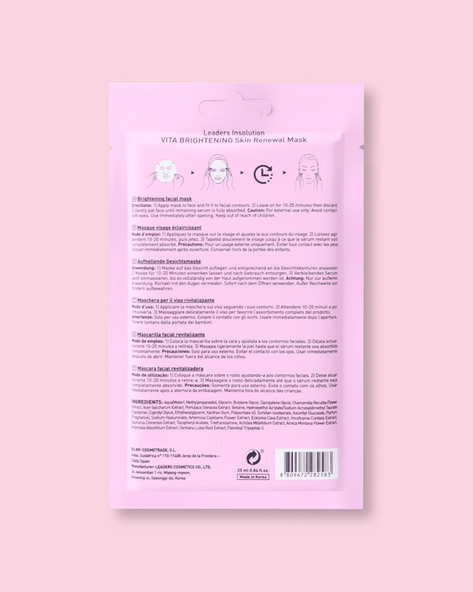Vita Brightening Skin Renewal Mask Sheet Mask LEADERS