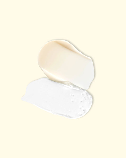 Rice Pure Gel and Cream - Light Pink and White Texture