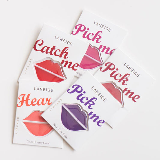 The New Way To Apply Lip Color: Cards!