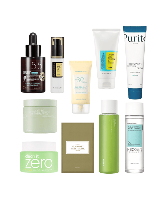 10-Step Korean Skin Care Routine Set (Oily Skin Type) Skincare Set SOKO GLAM 