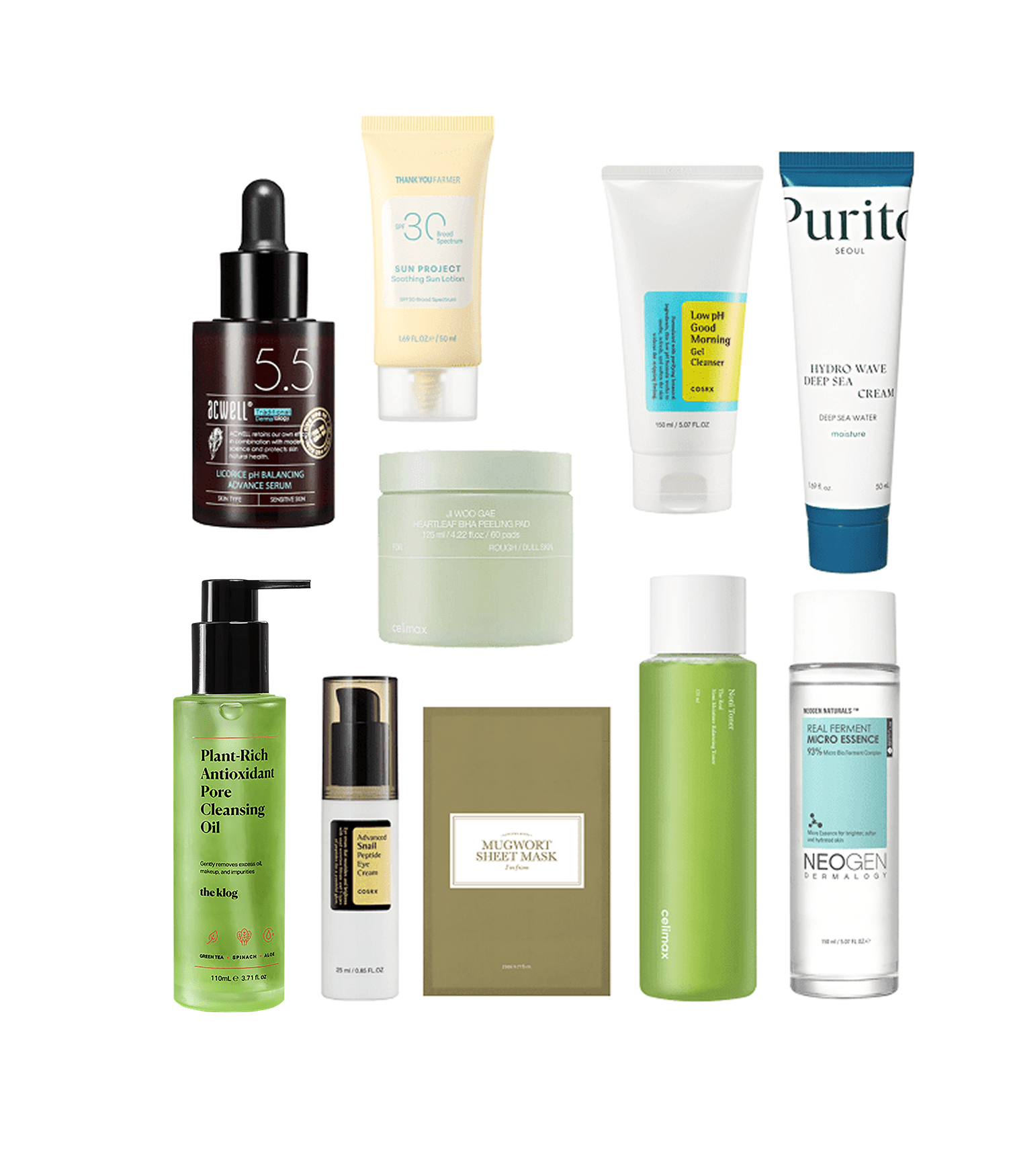 10-Step Korean Skin Care Routine Set (Oily Skin Type)