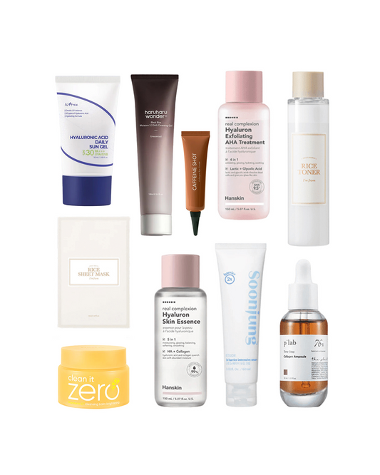 10-Step Korean Skin Care Routine Set (Dry Skin Type)