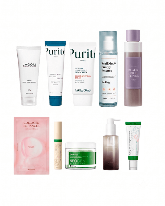 10-Step Korean Skincare Routine Set (Combination Skin Type) Skincare Set SOKO GLAM 
