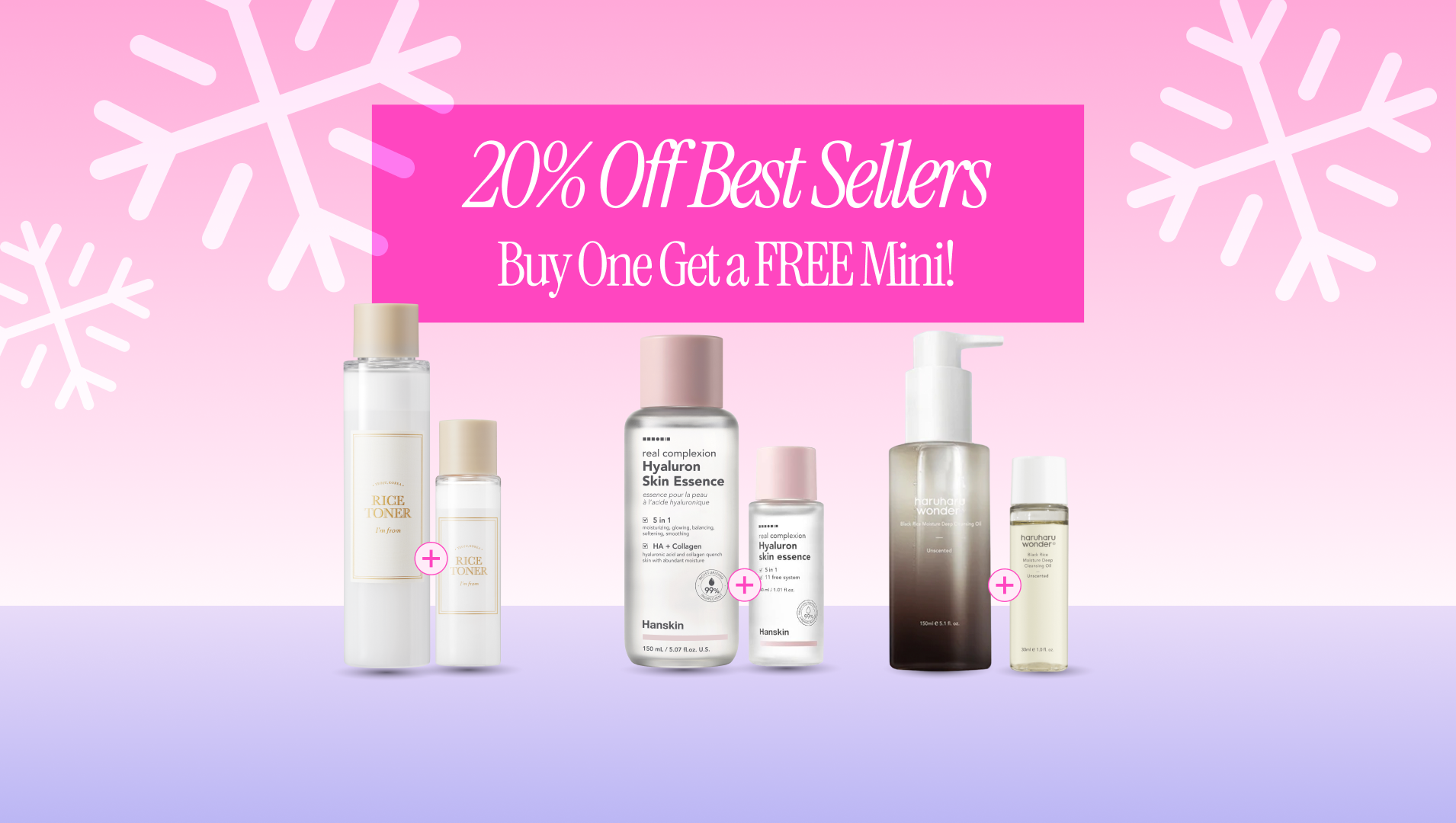 20% Off Best Sellers + Free Minis