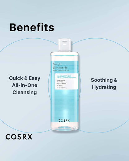 Low pH Niacinamide Micellar Cleansing Water Water Cleanser COSRX 