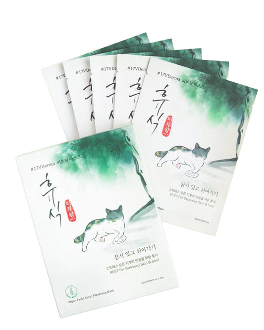 PibuWang Mask - REST (5pack) Sheet Mask #17VDerma 
