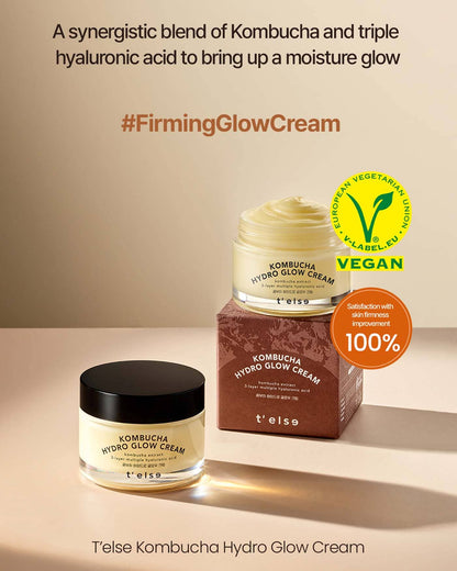 Kombucha Hydro Glow Cream Facial Moisturizer T'else 