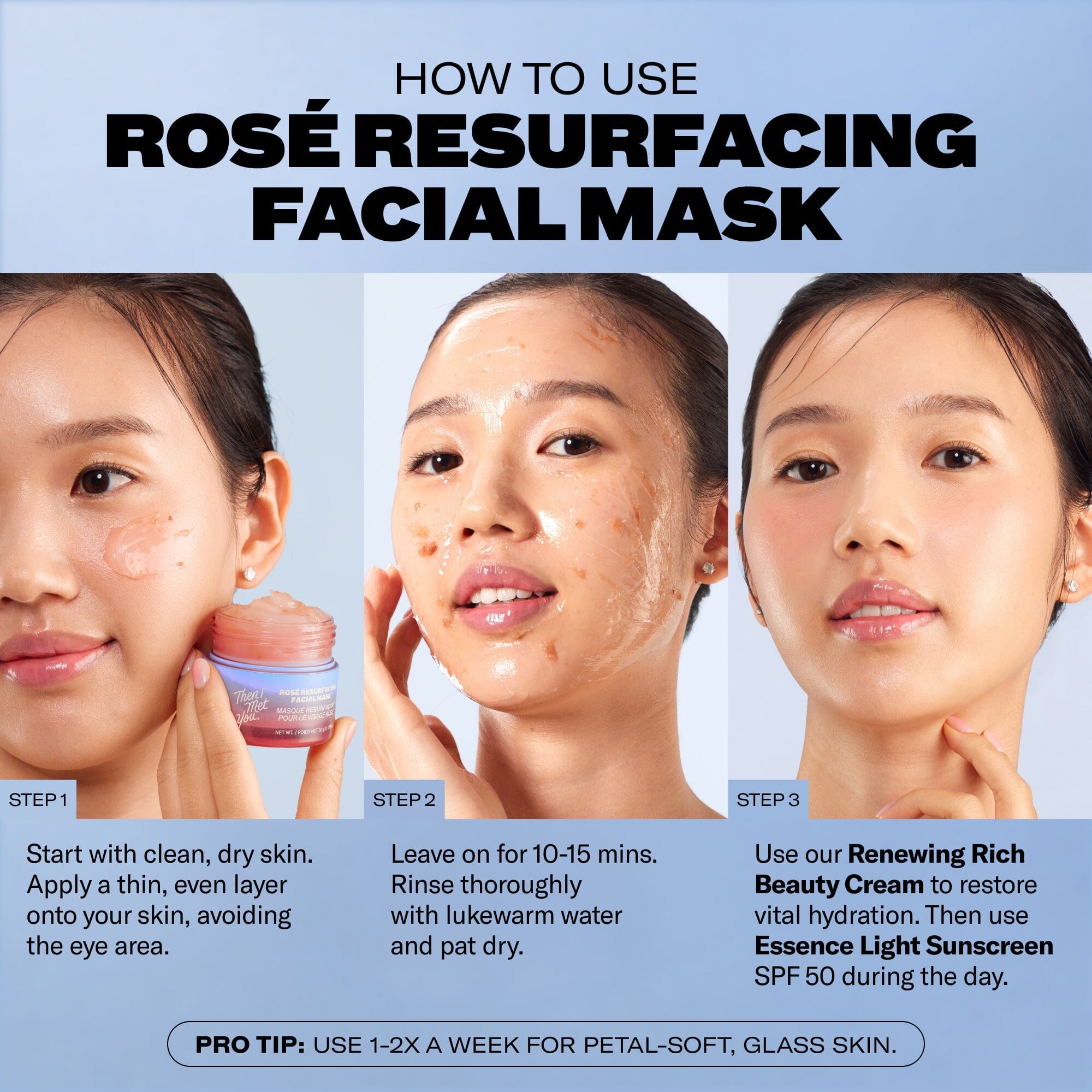 Then I Met You Rosé Resurfacing Facial Mask | Soko Glam