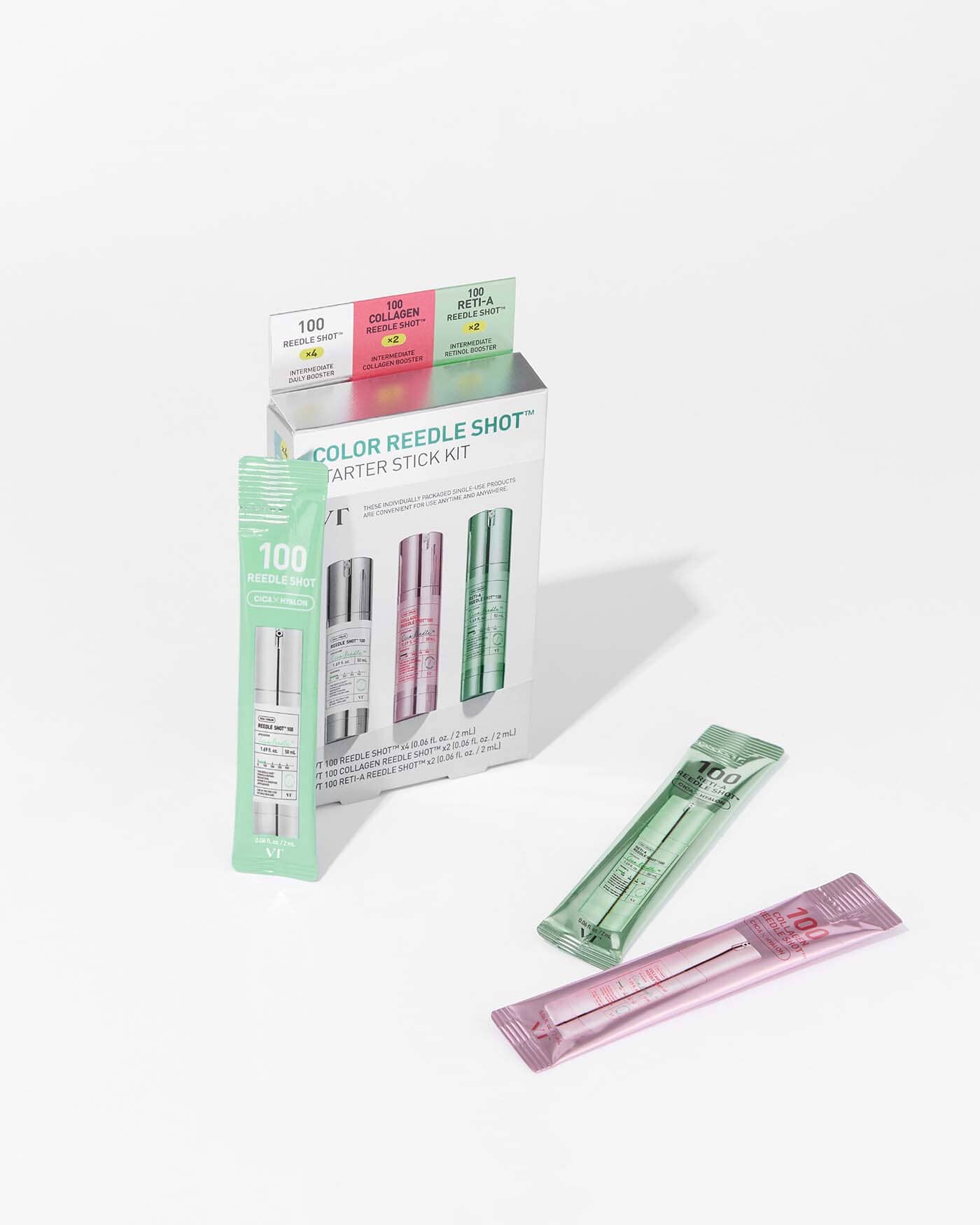 VT Cosmetics VT Color Reedle Shot Start Stick Kit (8ct) | Soko Glam