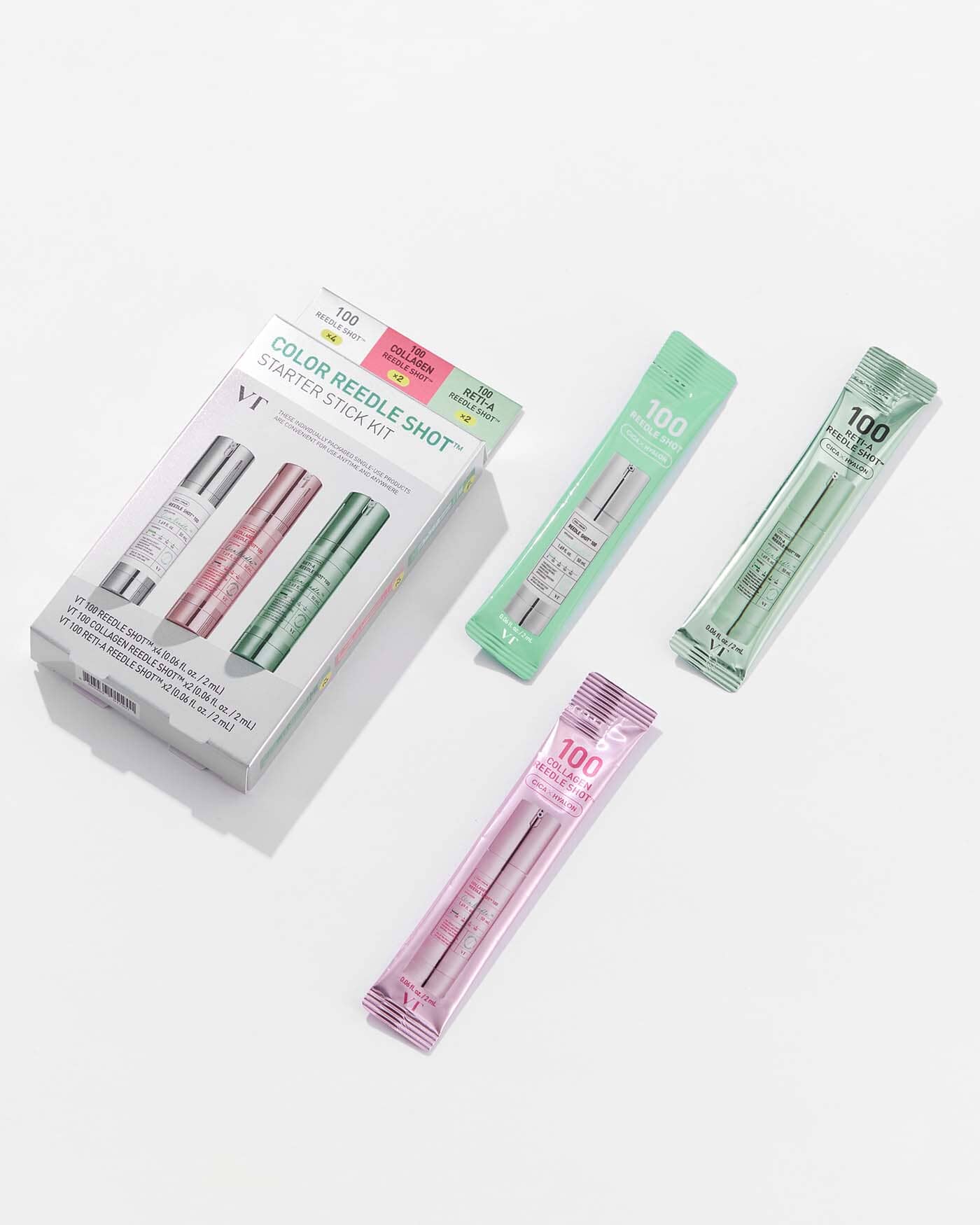 VT Cosmetics VT Color Reedle Shot Start Stick Kit (8ct) | Soko Glam