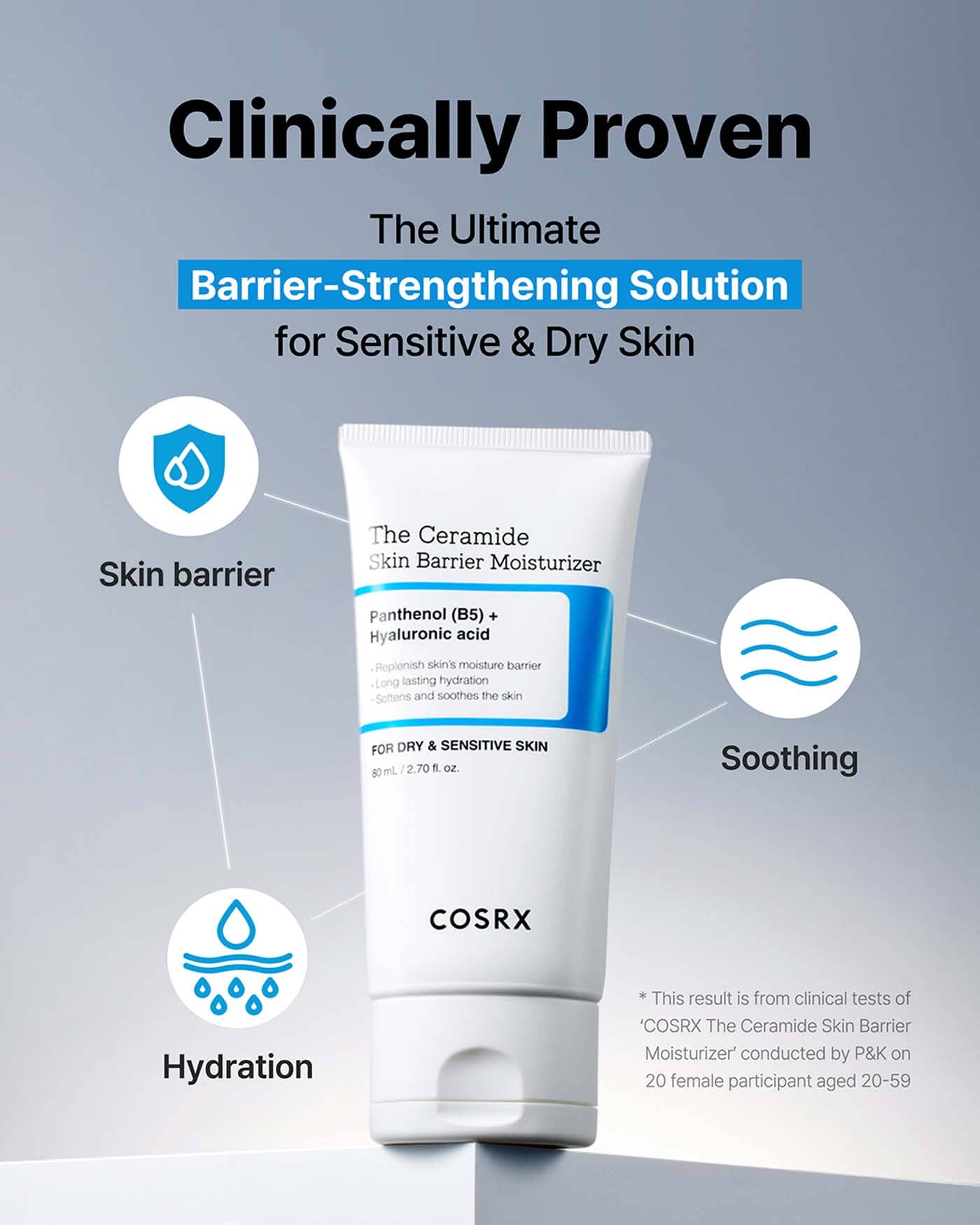 Ceramide Skin Barrier Moisturizer Facial Moisturizer COSRX 