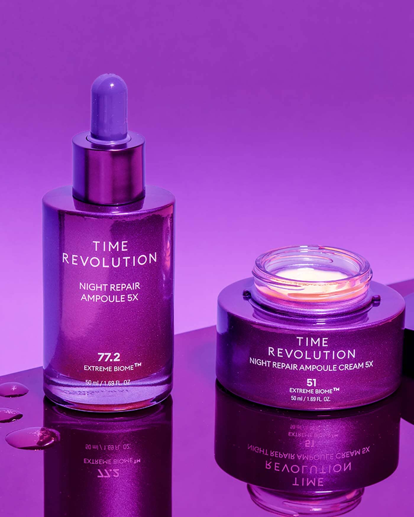 Time Revolution Night Repair Ampoule Cream 5X Facial Moisturizer MISSHA 