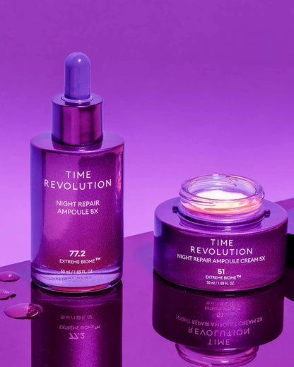 Time Revolution Night Repair Ampoule Cream 5X Facial Moisturizer MISSHA 