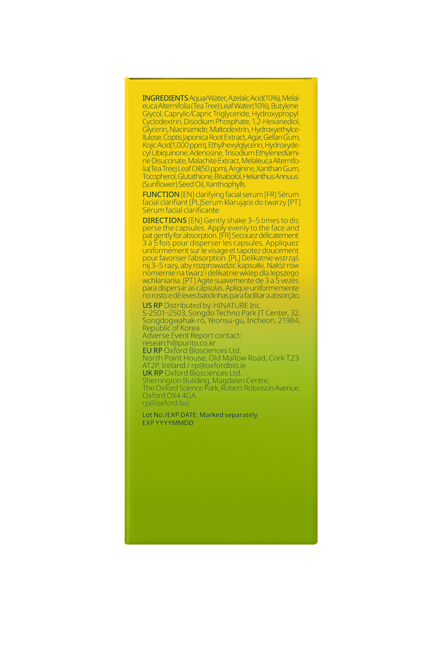 Azelaic Acid 10 Kojic Tea Tree Serum Serum/Ampoule Purito Seoul 