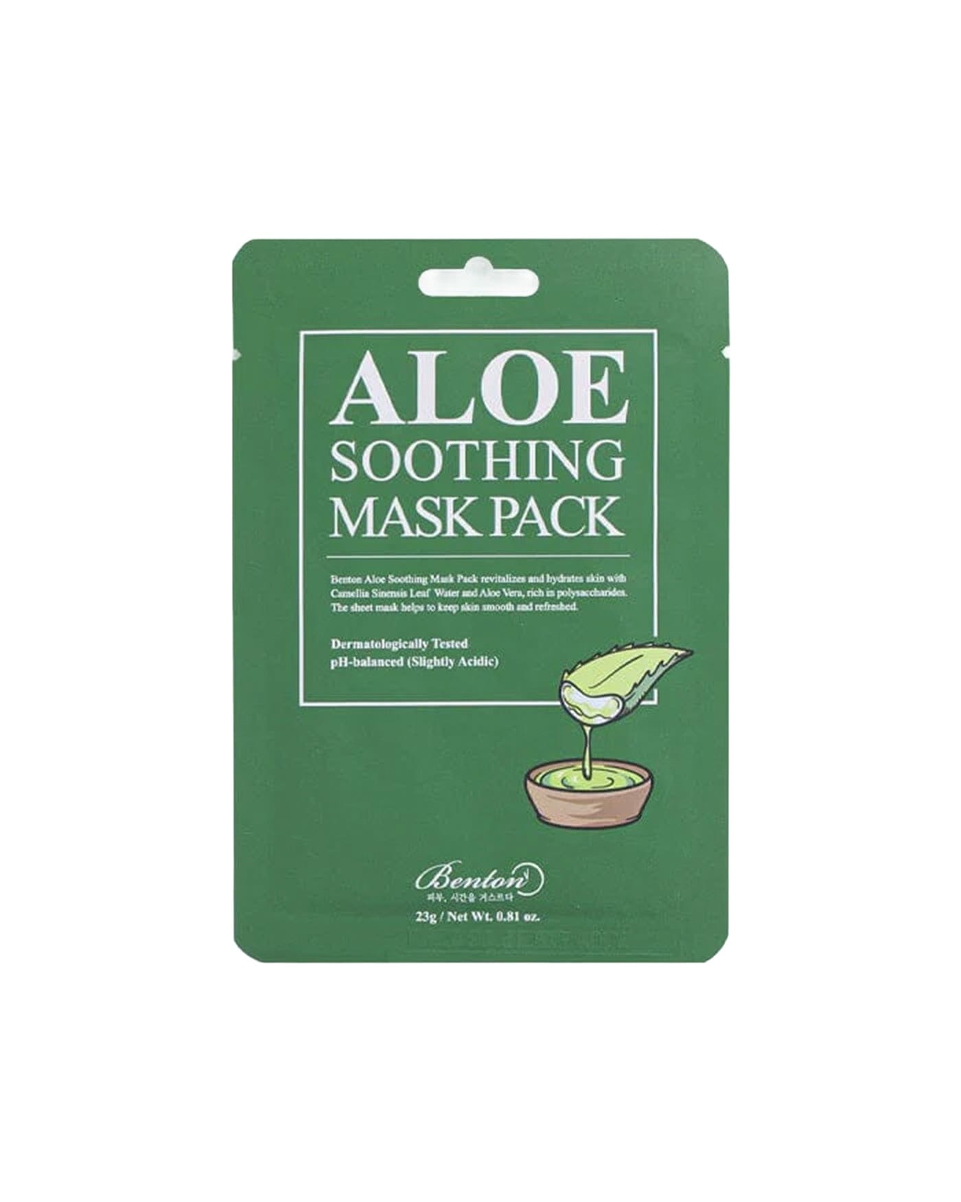 Aloe Soothing Mask Pack (Single) Sheet Mask BENTON 