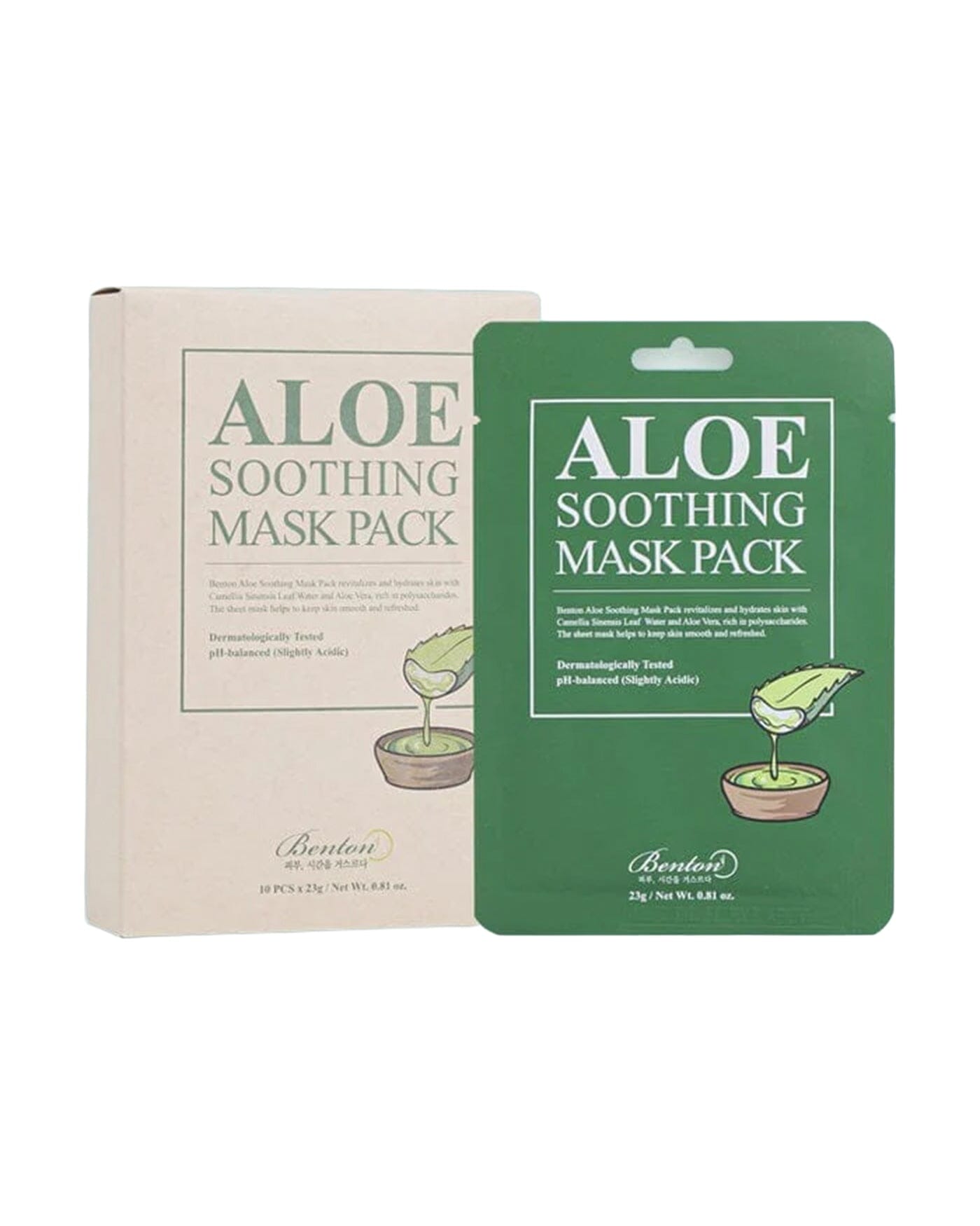 Aloe Soothing Mask Pack (10 Pack) Sheet Mask BENTON 