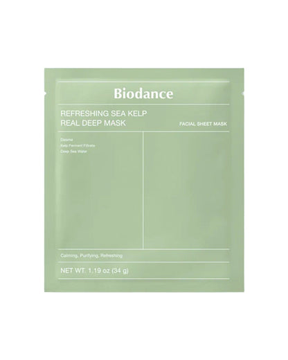 Refreshing Sea Kelp Real Deep Mask (4 Pack) Sheet Mask Biodance 