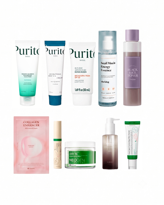 10-Step Korean Skincare Routine Set (Combination Skin Type)