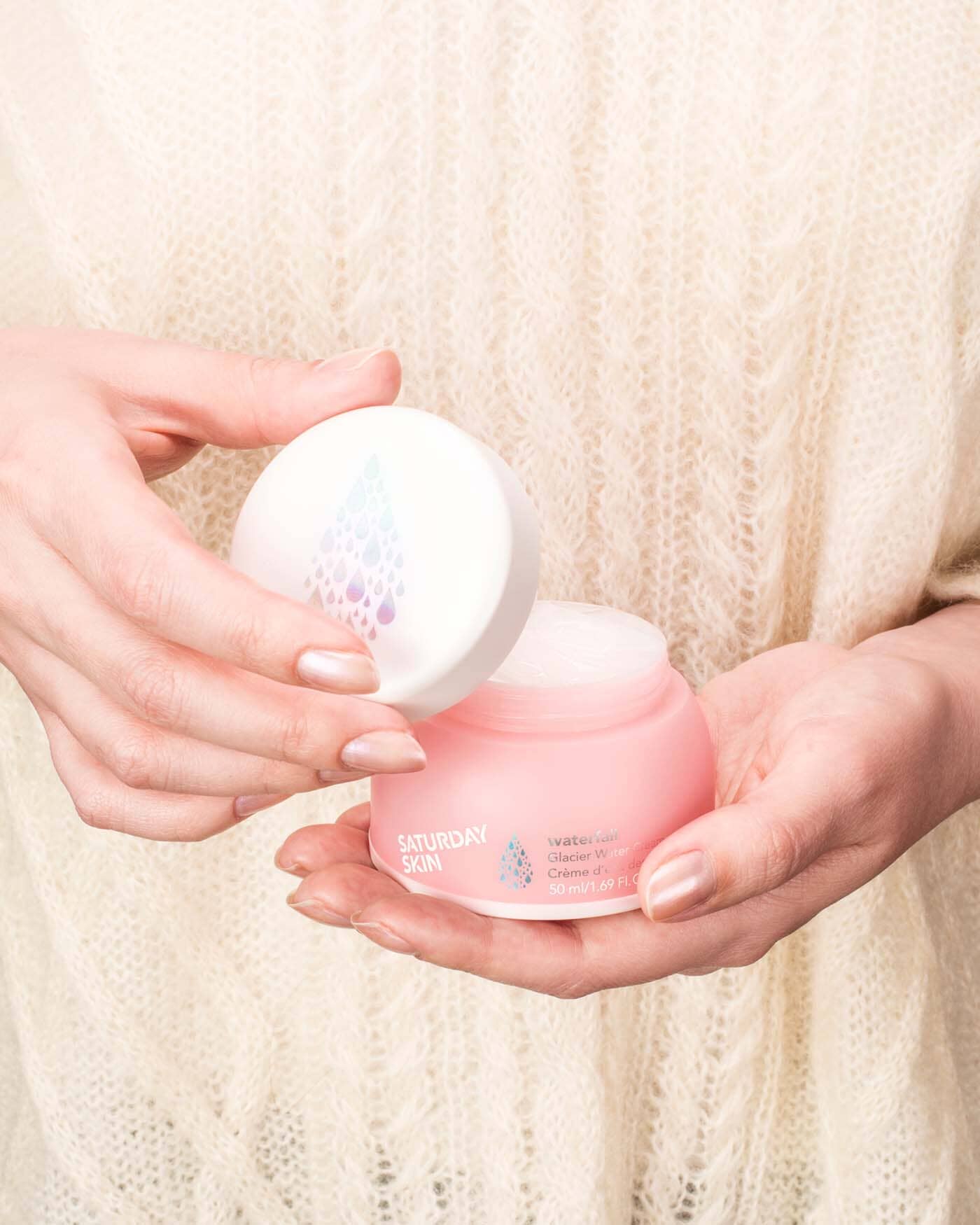 Waterfall Glacier Water Cream Facial Moisturizer SATURDAY SKIN 