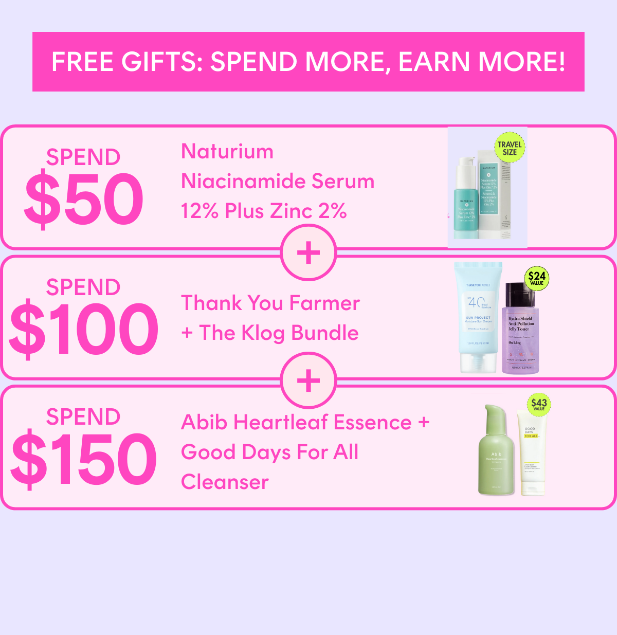 FREE Exclusive Gifts with Purchase
