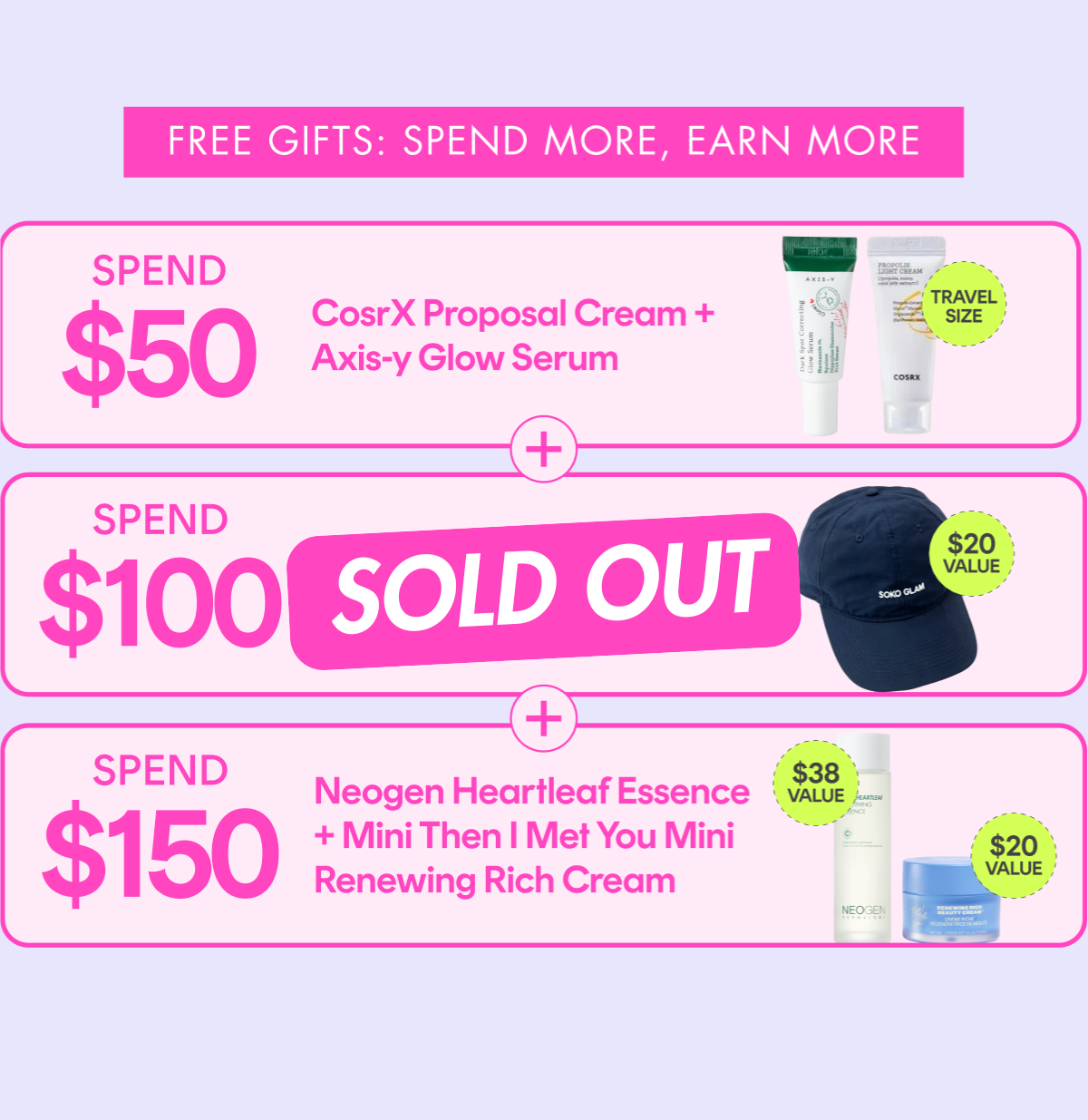 FREE Exclusive Gifts with Purchase