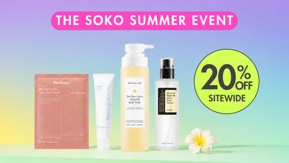 <strong>Soko Summer Event: 20% Off Sitewide</strong>