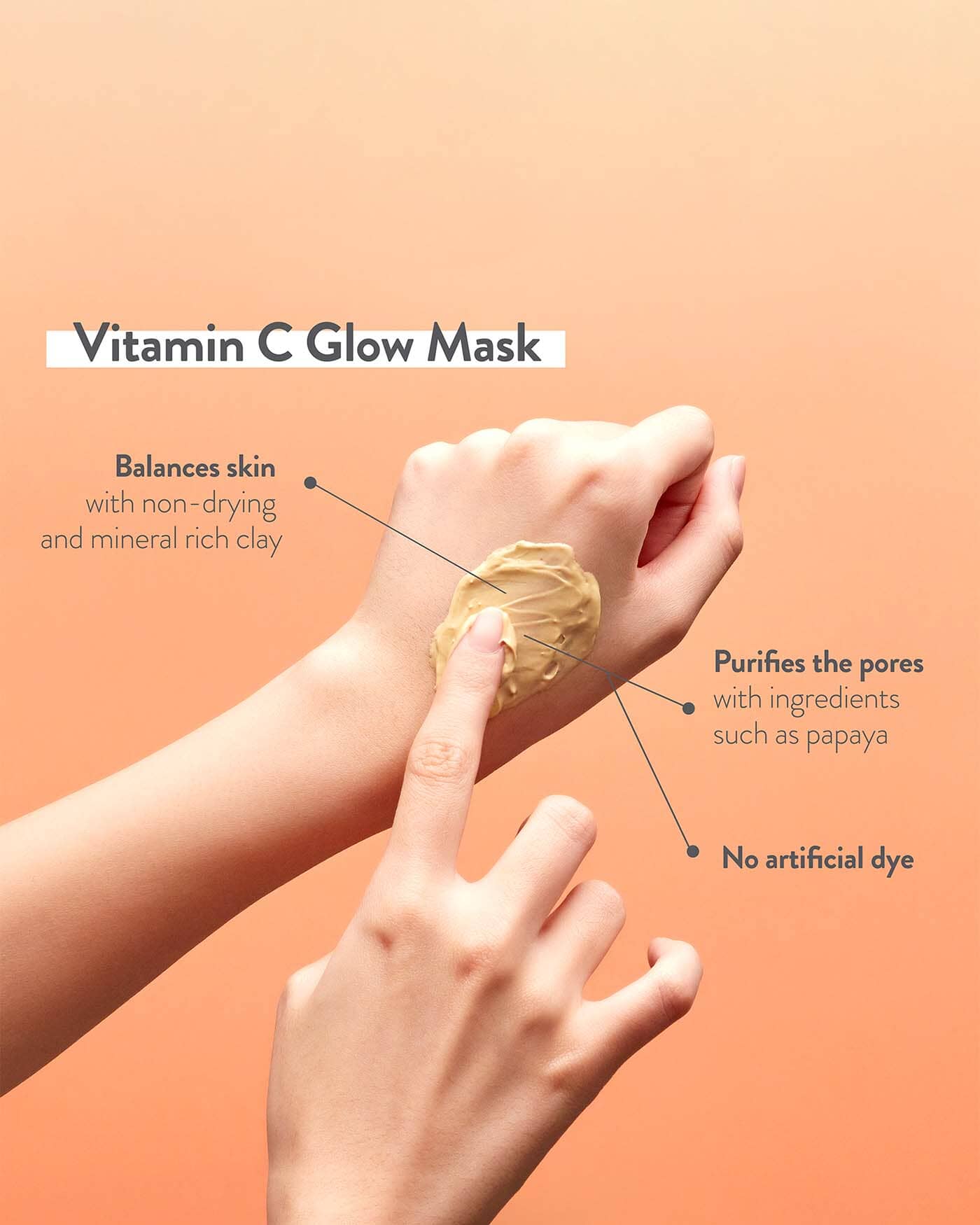Vitamin C Glow Mask Wash Off Masks HANSKIN 