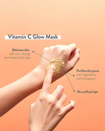 Vitamin C Glow Mask Wash Off Masks HANSKIN 