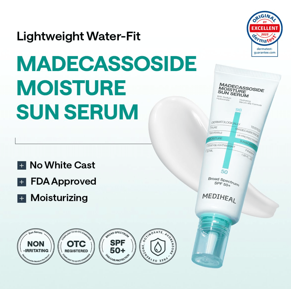 Madecassoside Moisture Sun Serum Soko Glam 