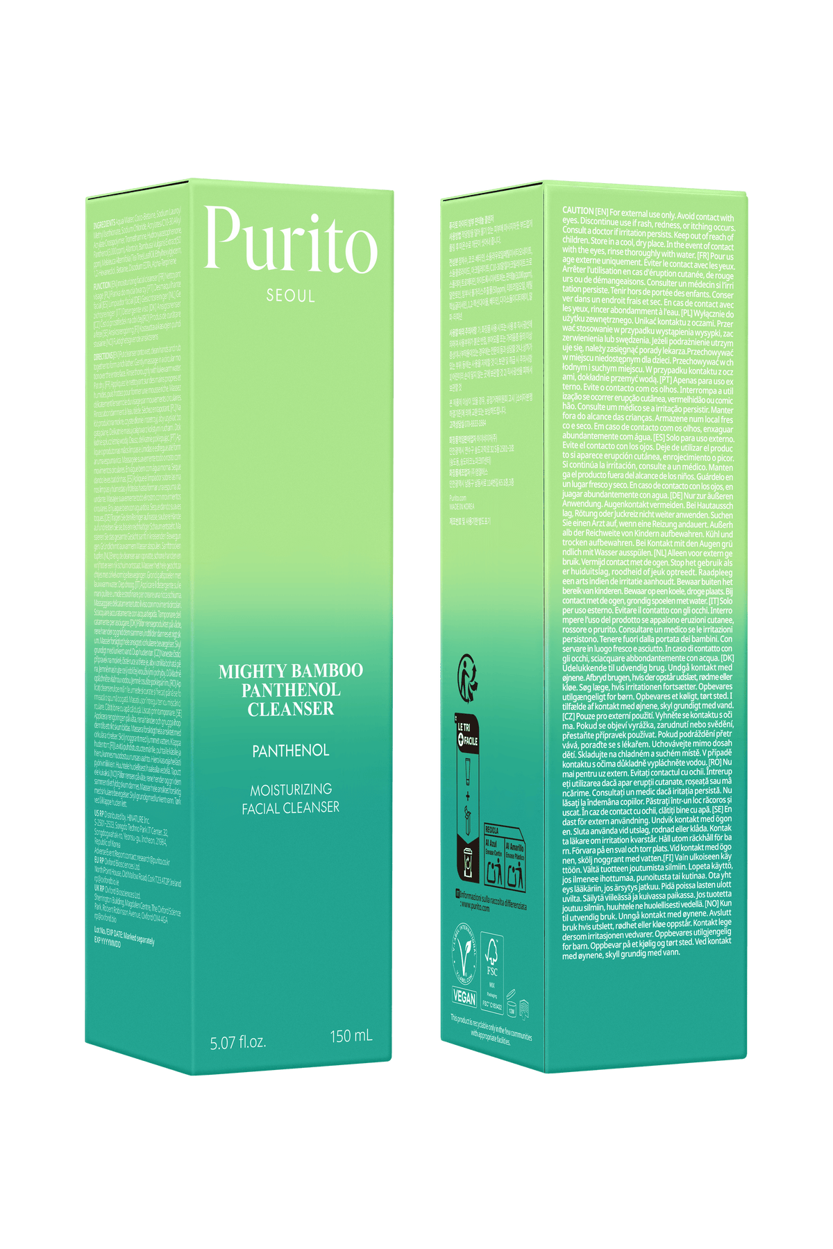 Mighty Bamboo Panthenol Cleanser Soko Glam 