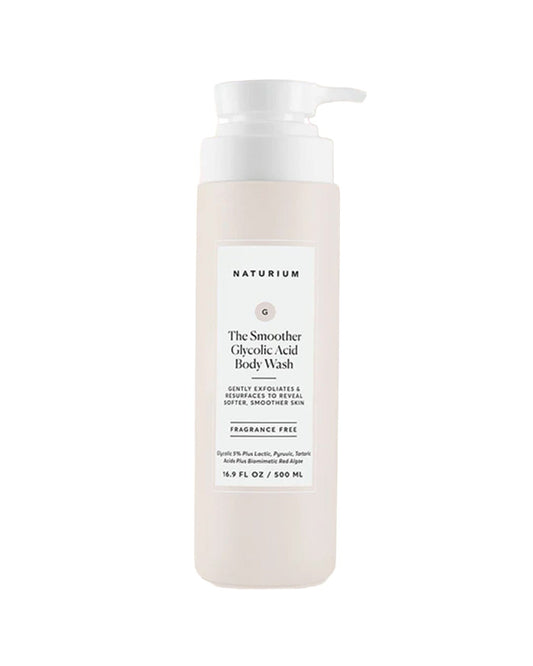 The Smoother Glycolic Acid Exfoliating Body Wash Body NATURIUM 16.9 FL OZ 