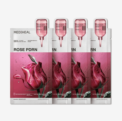 Rose PDRN Essential Mask Healthy Glow (4 pack) Soko Glam 