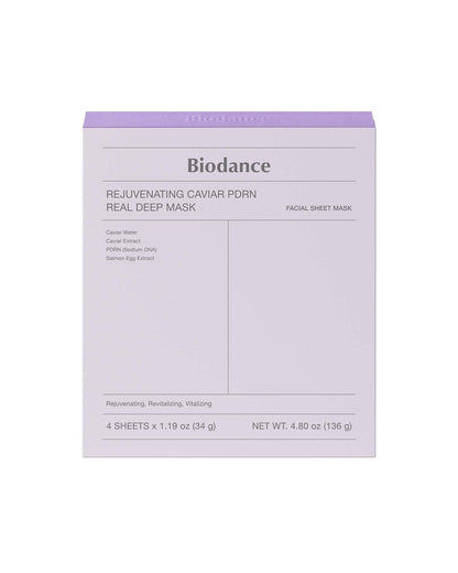 Rejuvenating Caviar PDRN Real Deep Mask Sheet Mask Biodance 