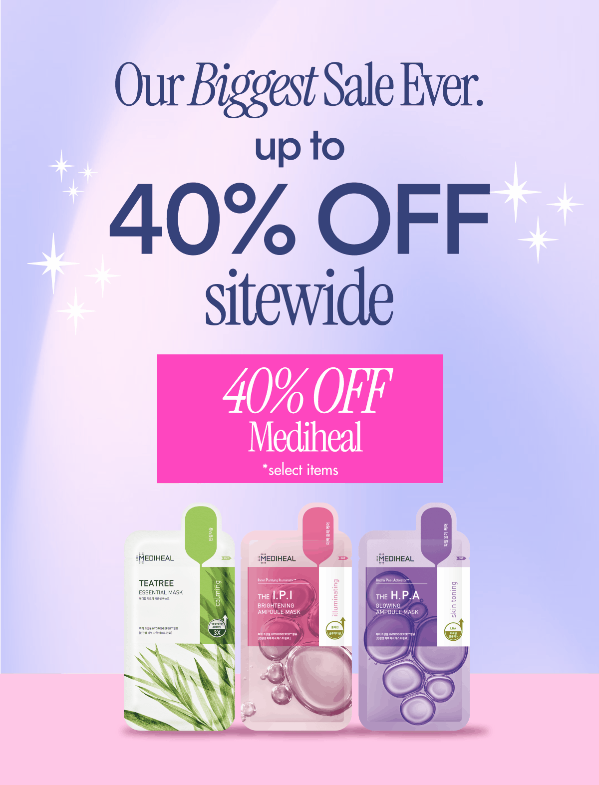 Shop up to 40% OFF sitewide!