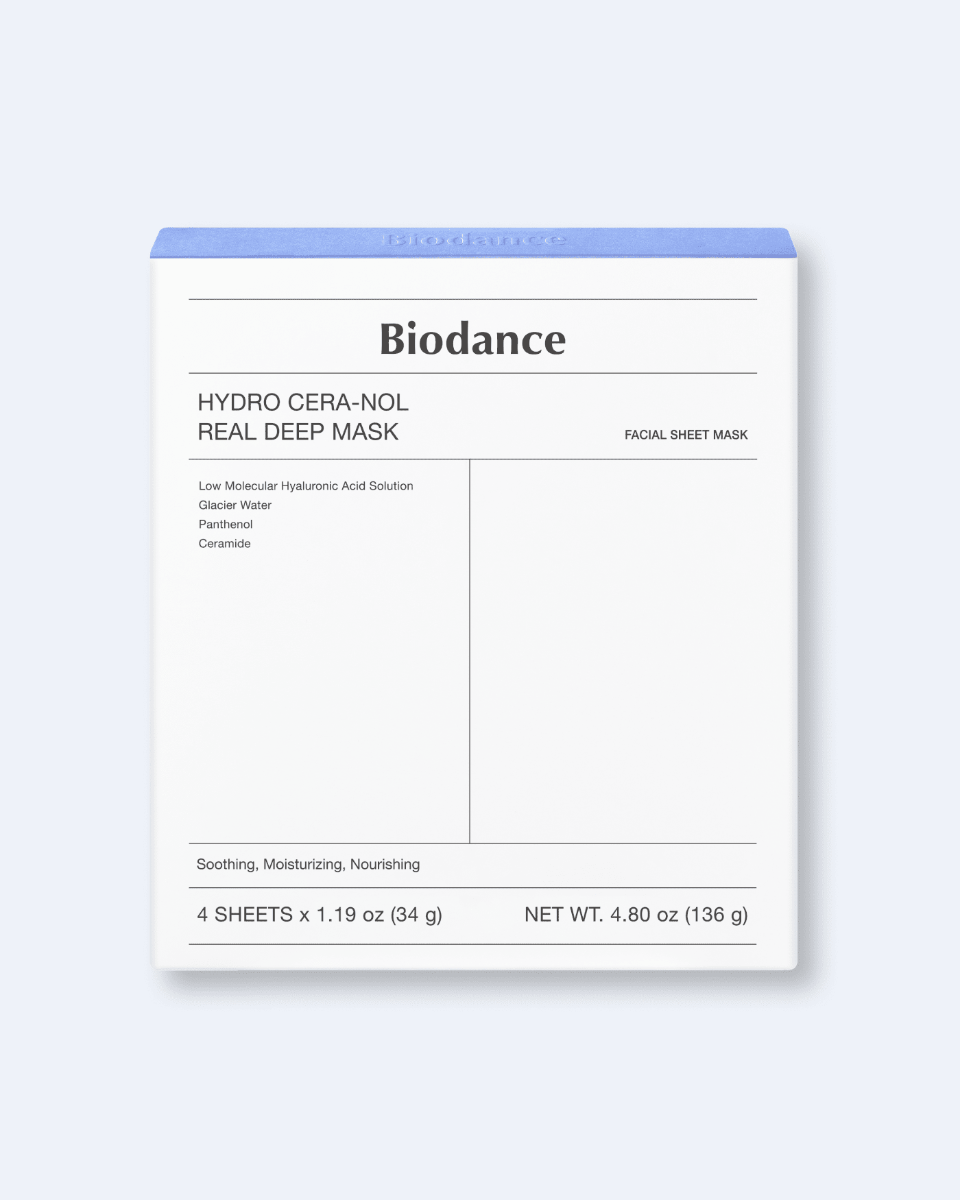 Hydro Cera-nol Real Deep Mask Sheet Mask Biodance 