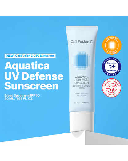 Aquatica UV Defense Face Sunscreen SPF 50 Sunscreen Cell Fusion C 