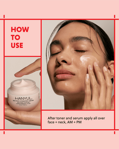Red Rice Hydrating Cream Facial Moisturizer Hanyul 