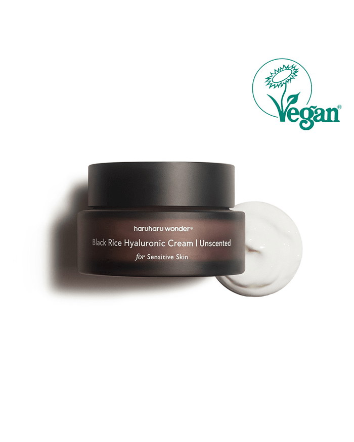 Black Rice Hyaluronic Cream Unscented Facial Moisturizer Haruharu Wonder 