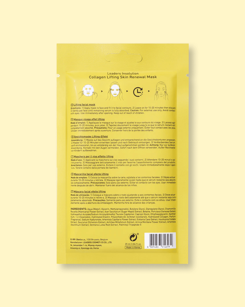 Collagen Lifting Skin Renewal Mask Sheet Mask LEADERS 