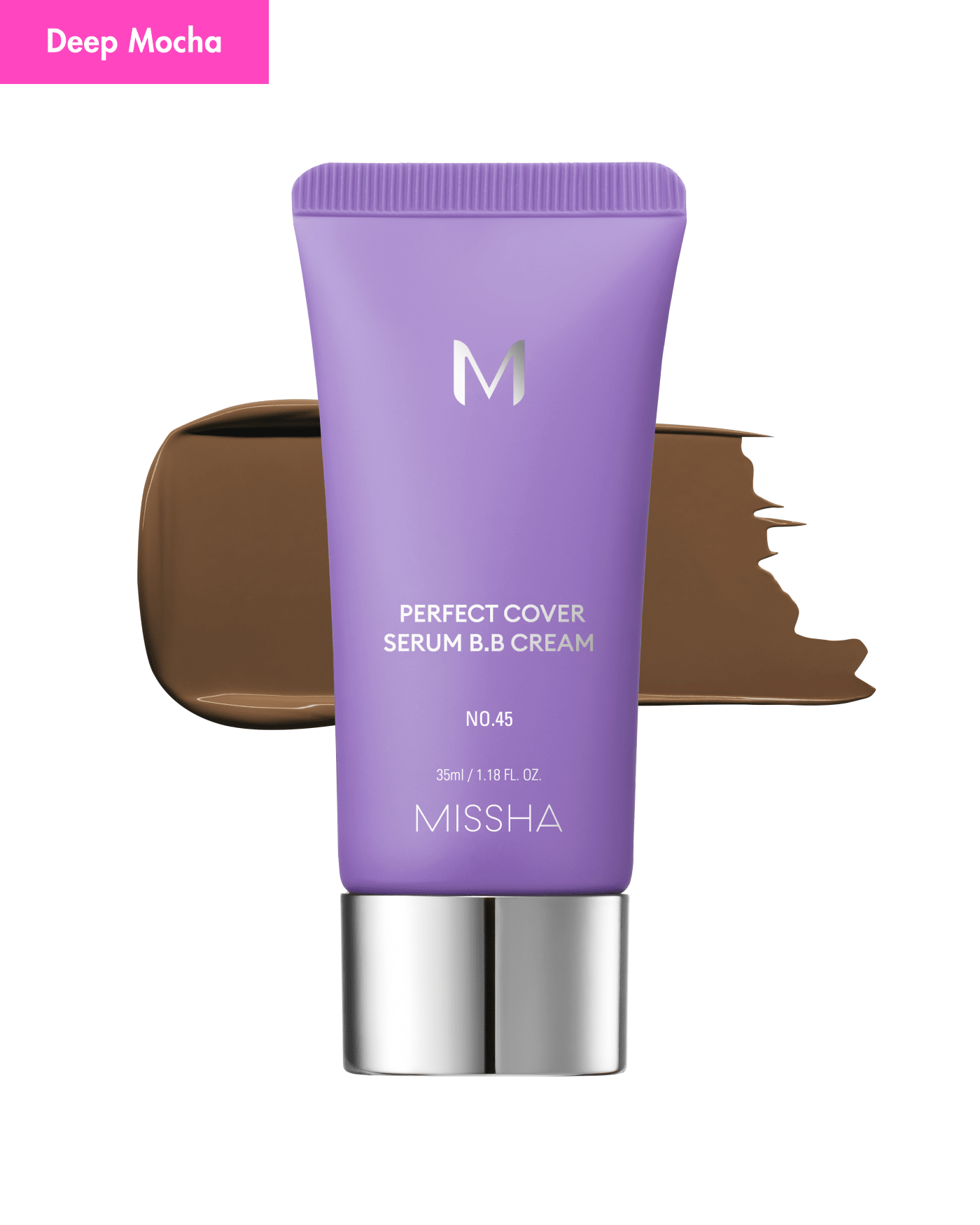 M Perfect Cover Serum BB Cream Makeup MISSHA 45 Deep Mocha 