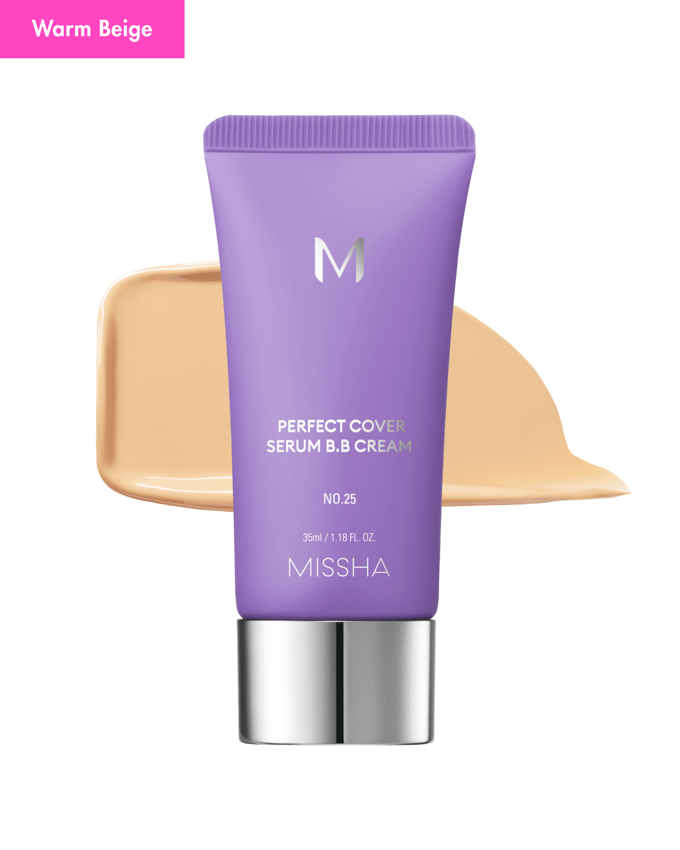 M Perfect Cover Serum BB Cream Makeup MISSHA 25 Warm Beige 