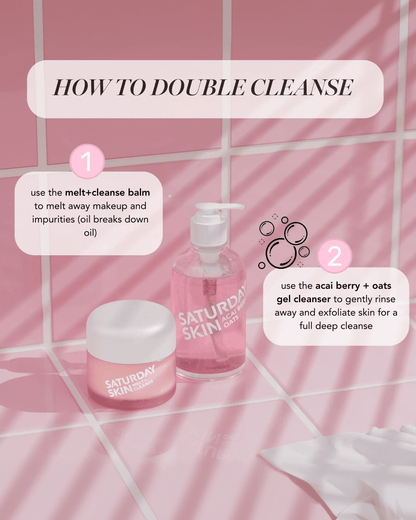 Melt + Cleanse Makeup Melting Balm Oil Cleanser SATURDAY SKIN 