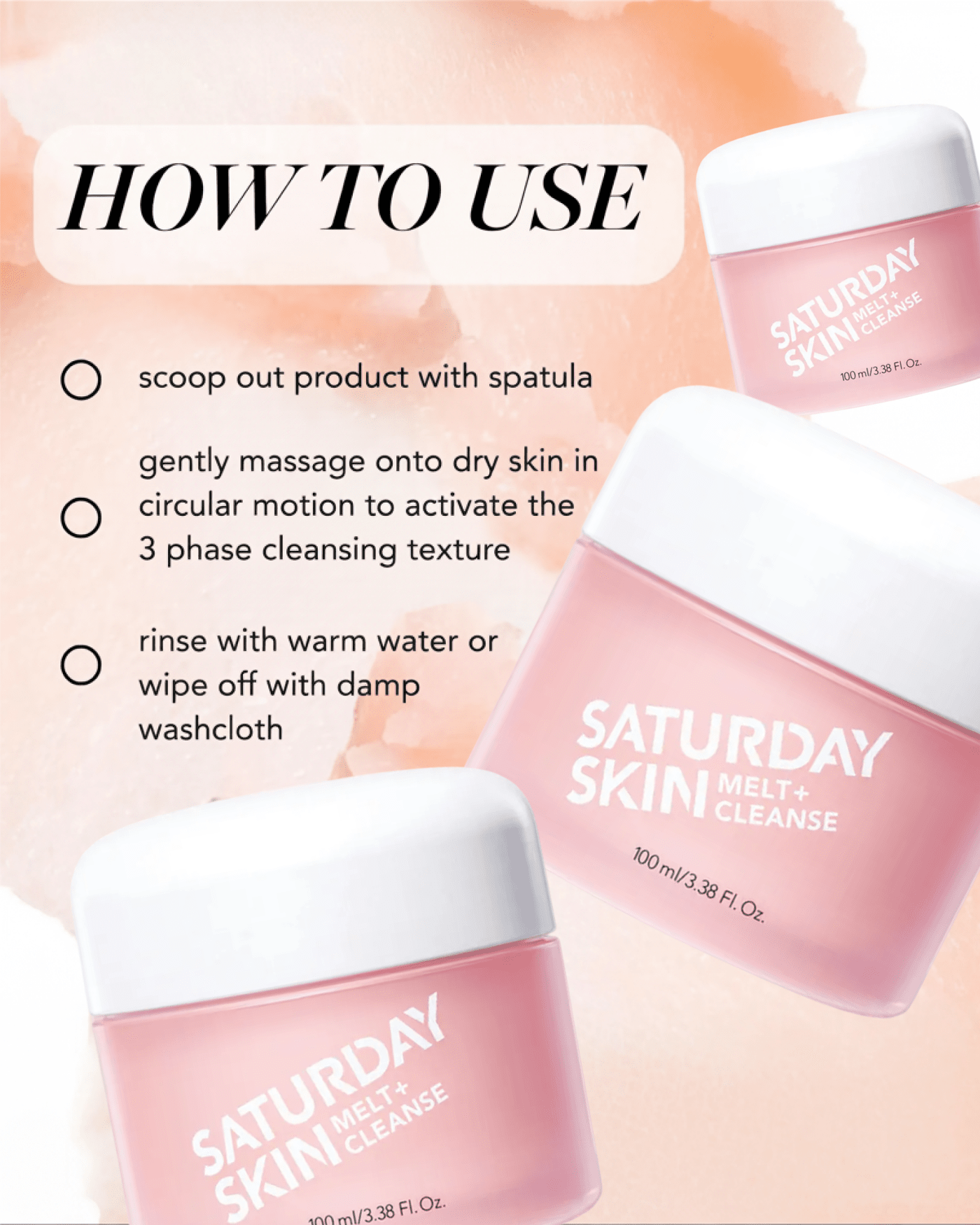 Melt + Cleanse Makeup Melting Balm Oil Cleanser SATURDAY SKIN 