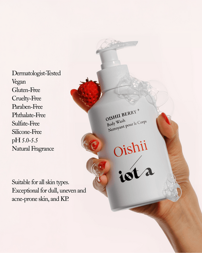 Oishii Berry Body Wash+ Body iota 