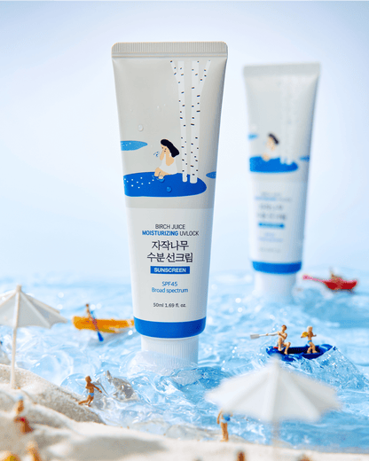 Birch Juice Moisturizing UVLOCK SPF 45 Broad Spectrum Sunscreen ROUND LAB 