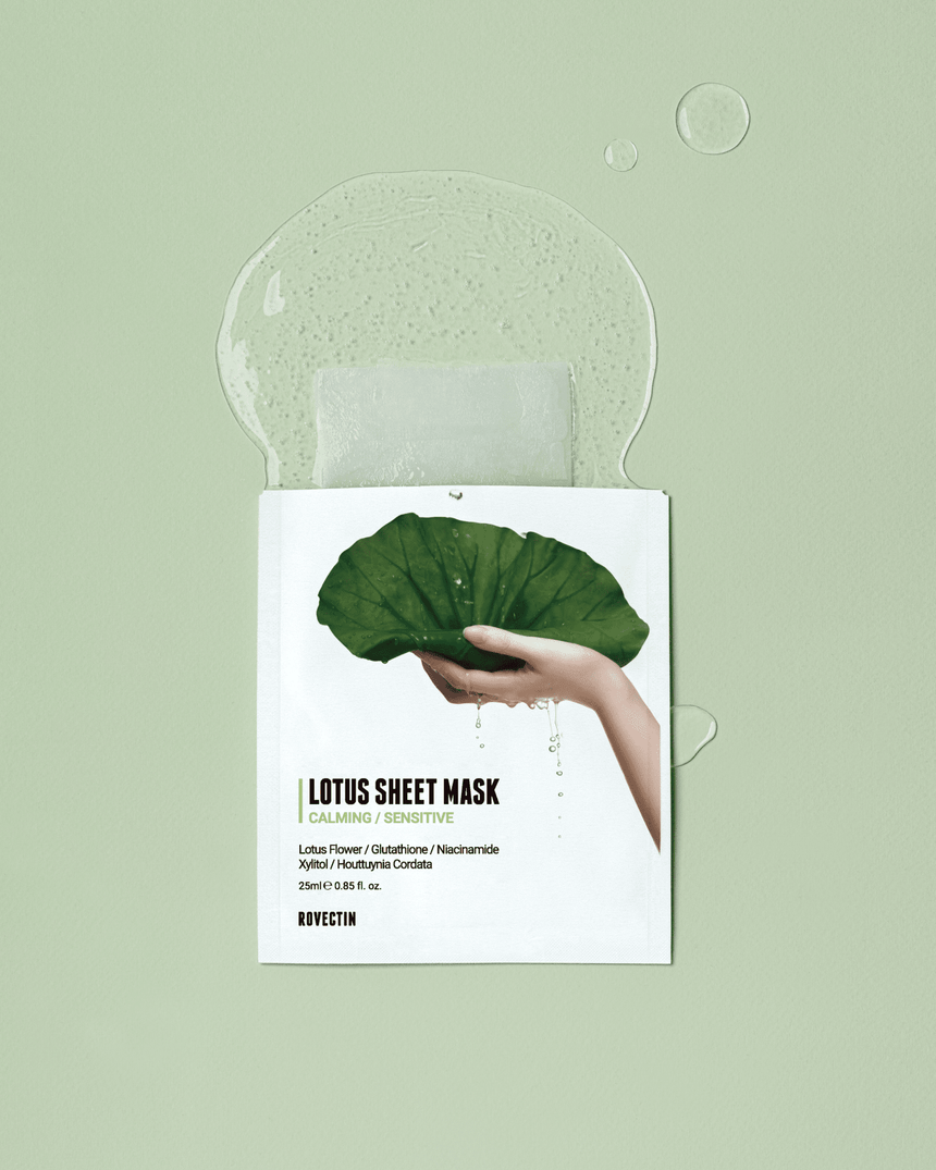 Clean Lotus Water Calming Sheet Mask Sheet Mask ROVECTIN 
