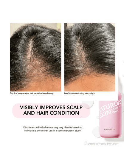 Scalp + Hair Strengthening Peptide Treatment Hair Treatment SATURDAY SKIN 