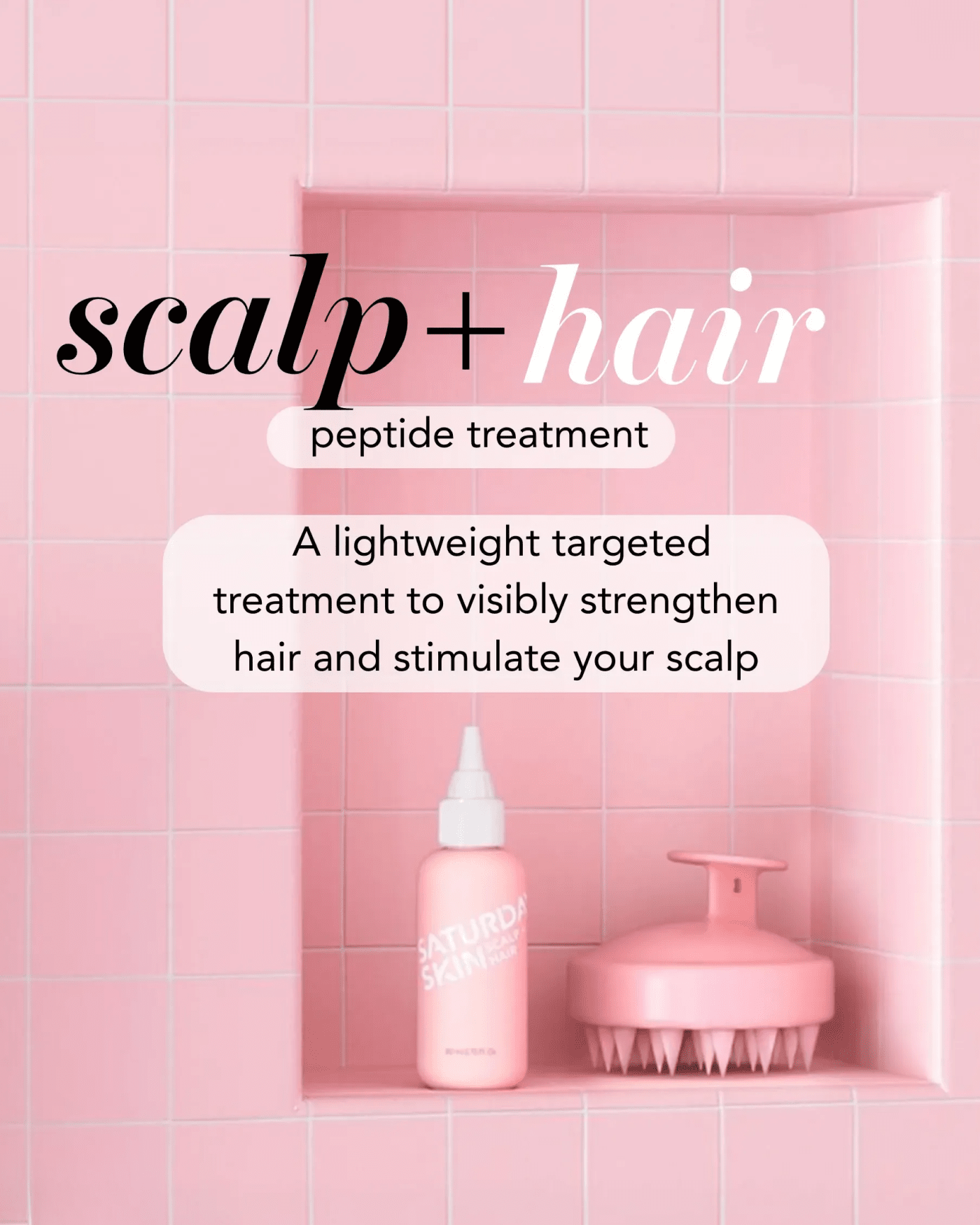 Scalp + Hair Strengthening Peptide Treatment Hair Treatment SATURDAY SKIN 